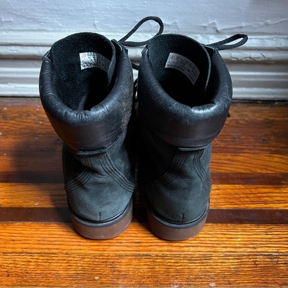 Timberland Women's 6" Premium Boot, Black Suede size 8.5 - Picture 5 of 8